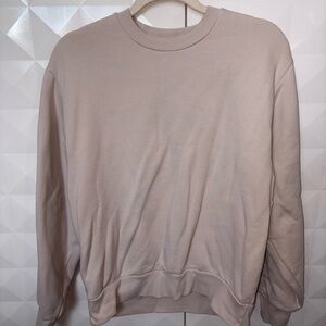 Aritzia basic Crewneck Sweater - Light Beige & unisex🤍